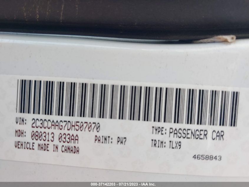 2013 CHRYSLER 300 - 2C3CCAAG7DH507070