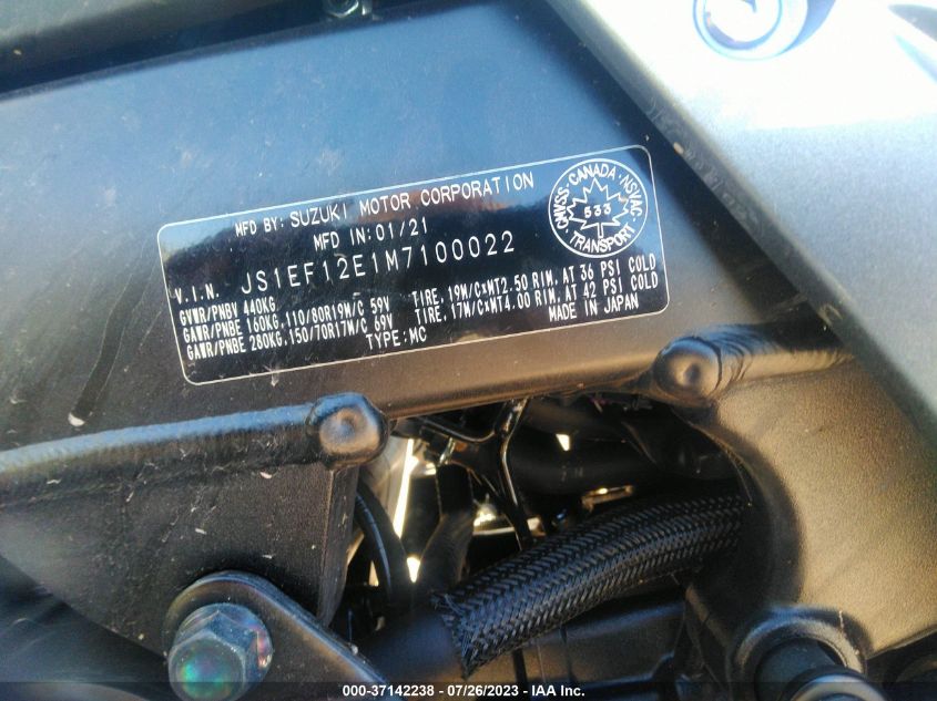 2021 SUZUKI DL1050 XT/XT ADVENTURE - JS1EF12E1M7100022