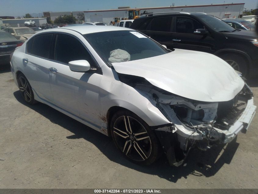 2016 HONDA ACCORD SEDAN SPORT - 1HGCR2F56GA193522
