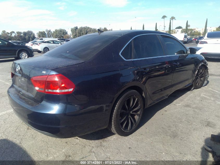 2013 VOLKSWAGEN PASSAT SE W/SUNROOF - 1VWBP7A39DC137624