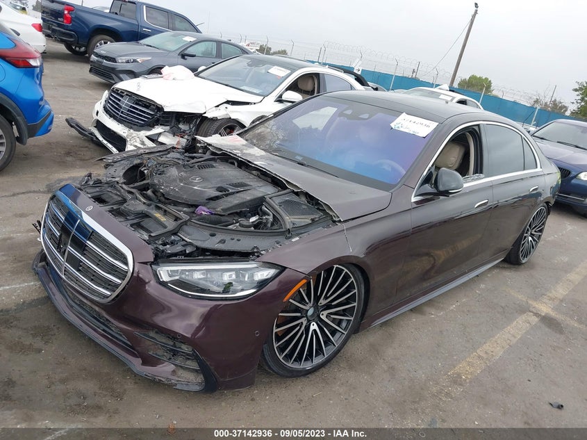Auction sale of the 2022 MERCEDES BENZ S CLASS , vin: W1K6G7GB7NA099851, lot number: 37142936