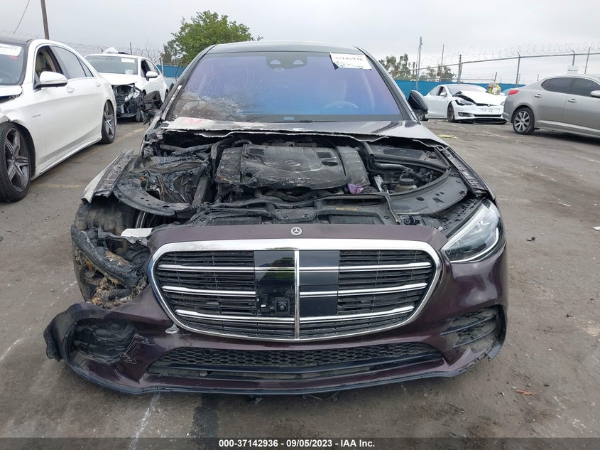 Auction sale of the 2022 MERCEDES BENZ S CLASS , vin: W1K6G7GB7NA099851, lot number: 37142936