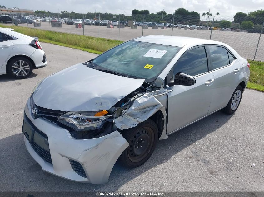 2016 TOYOTA COROLLA L/LE/LE PLS/PRM/S/S PLS - 5YFBURHEXGP407759