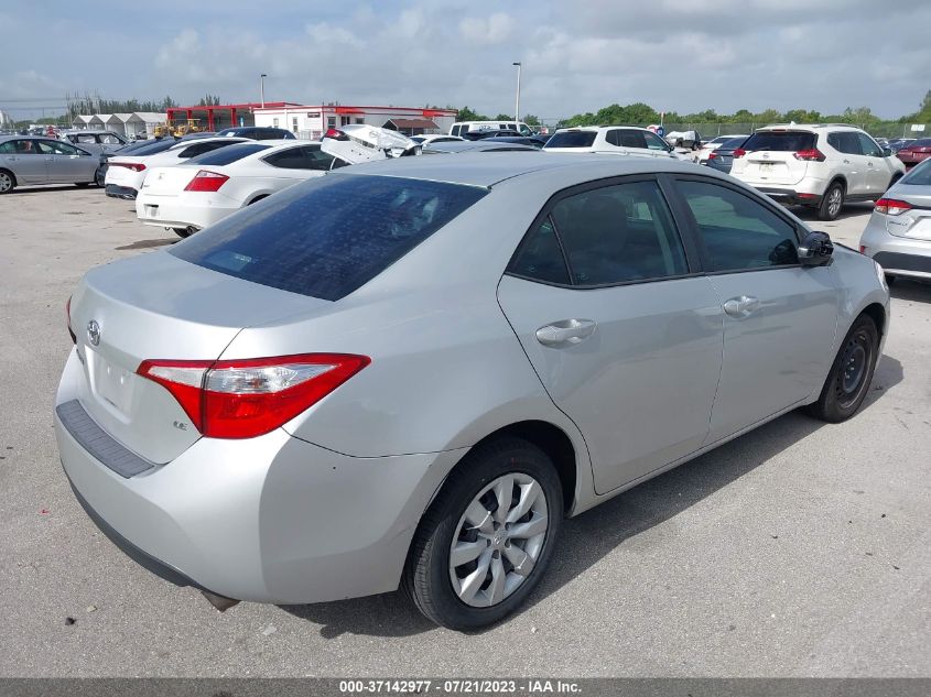 2016 TOYOTA COROLLA L/LE/LE PLS/PRM/S/S PLS - 5YFBURHEXGP407759