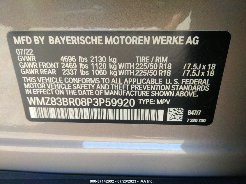 2023 MINI COUNTRYMAN COOPER S - WMZ83BR08P3P59920