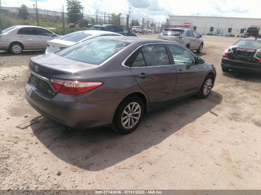 2016 TOYOTA CAMRY HYBRID LE/XLE/SE - 4T1BD1FK5GU199251