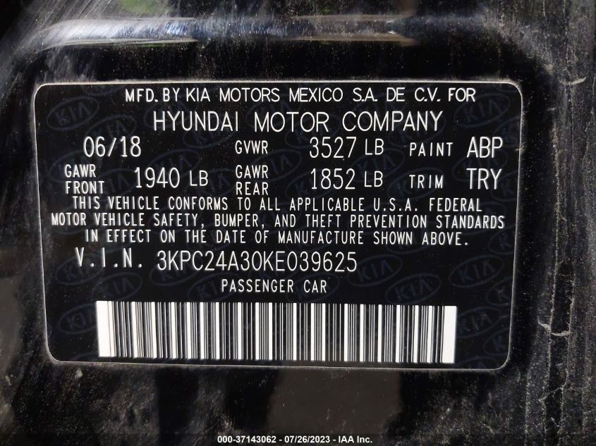 2019 HYUNDAI ACCENT SE - 3KPC24A30KE039625