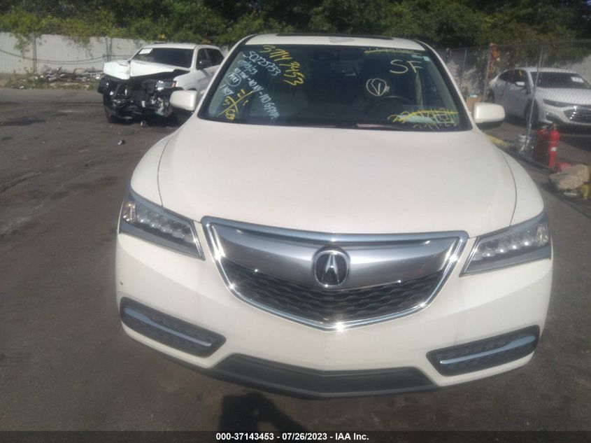 2015 ACURA MDX TECH PKG - 5FRYD4H45FB005838