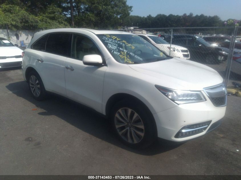 2015 ACURA MDX TECH PKG - 5FRYD4H45FB005838