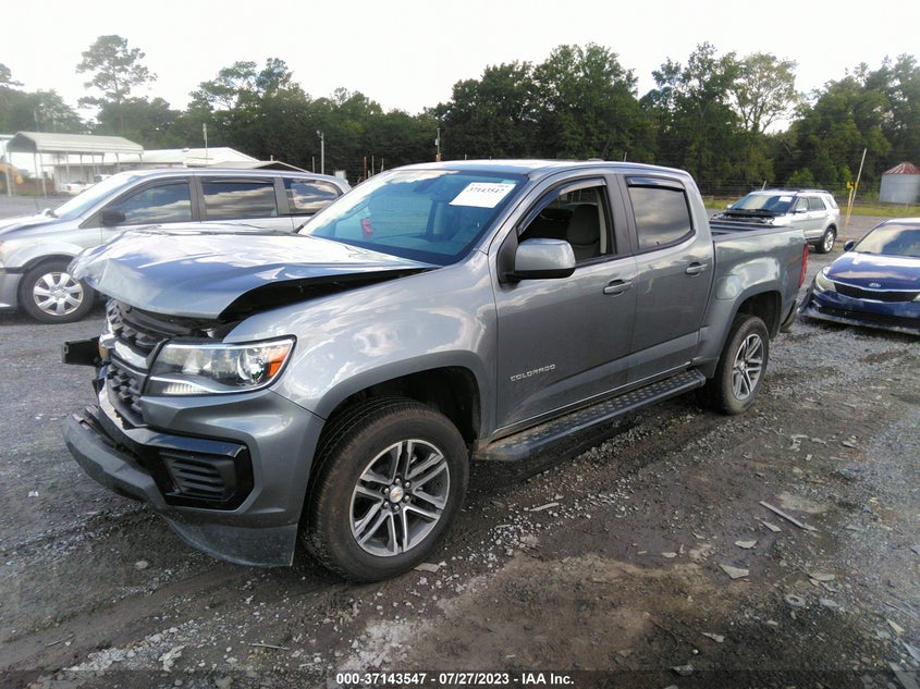 VIN 1GCGSBEN2M1151608 2021 CHEVROLET COLORADO 2WD WORK TRUCK