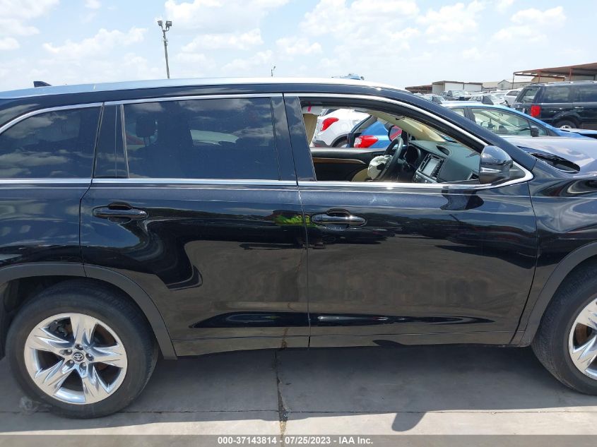 2018 TOYOTA HIGHLANDER LIMITED - 5TDYZRFH1JS281119