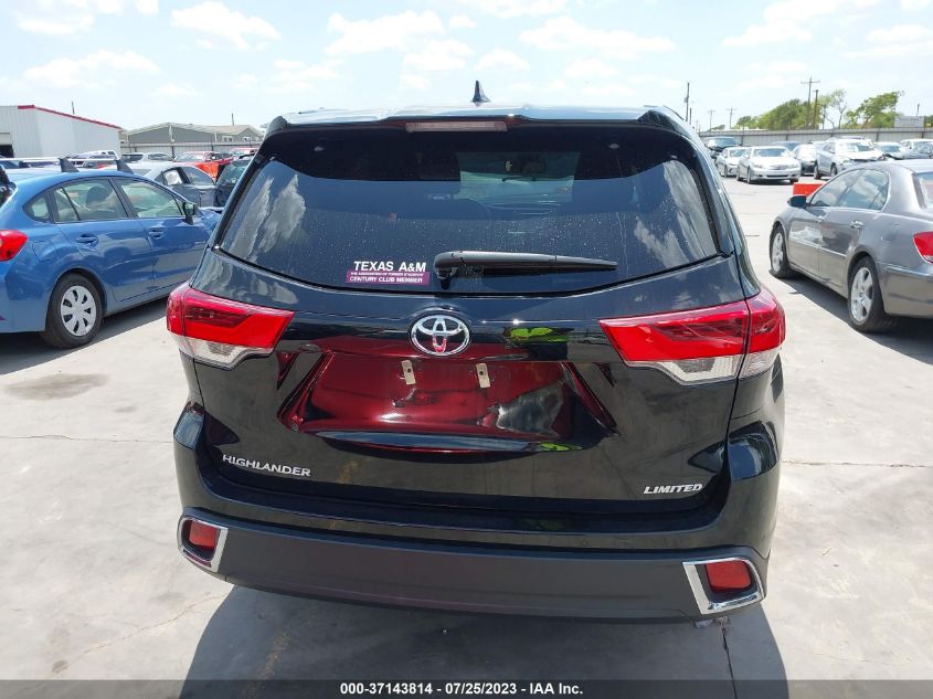 2018 TOYOTA HIGHLANDER LIMITED - 5TDYZRFH1JS281119