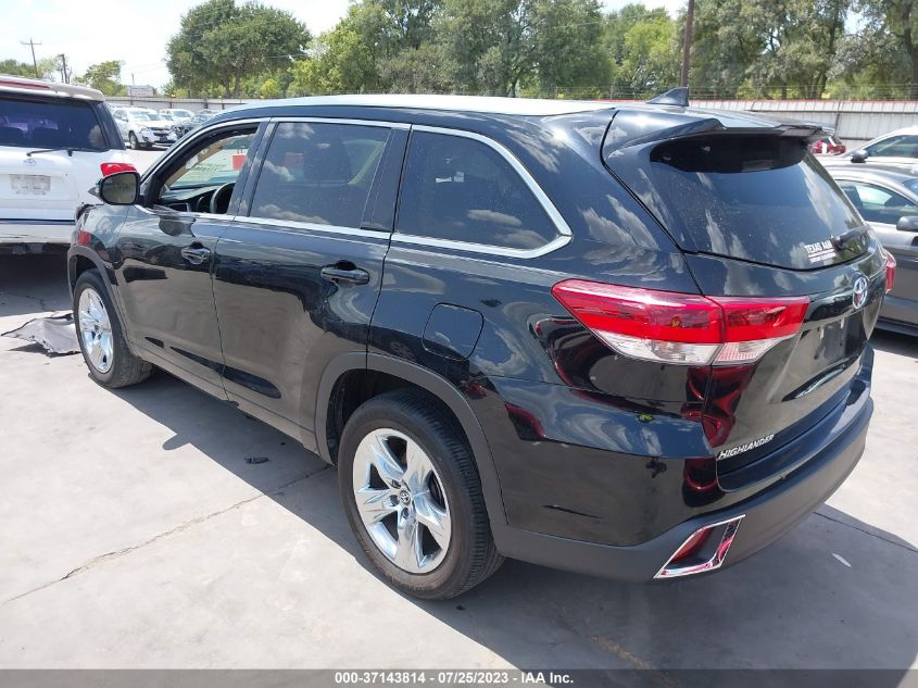 2018 TOYOTA HIGHLANDER LIMITED - 5TDYZRFH1JS281119