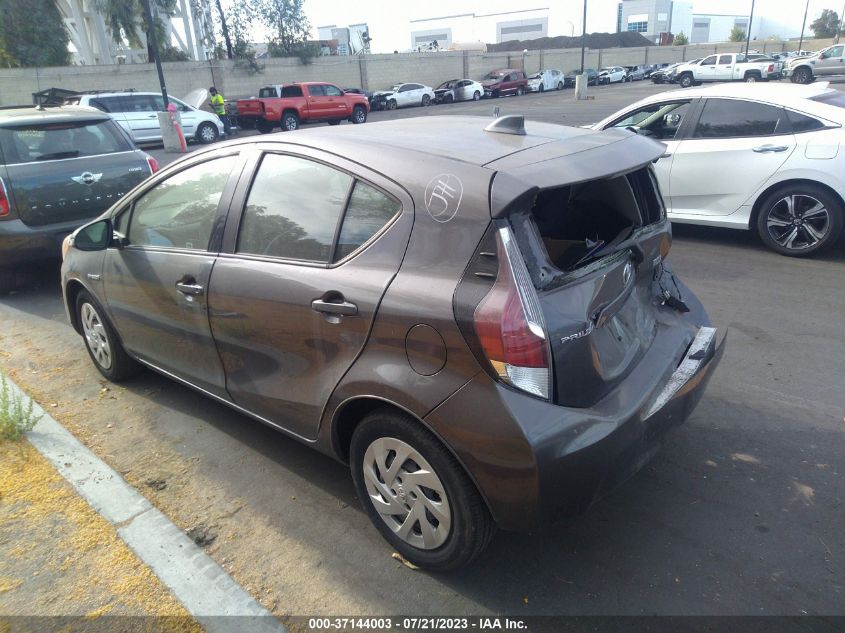 2016 TOYOTA PRIUS C ONE/TWO/THREE/FOUR - JTDKDTB3XG1118969