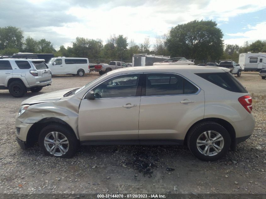 2016 CHEVROLET EQUINOX LS - 2GNALBEK5G1134011