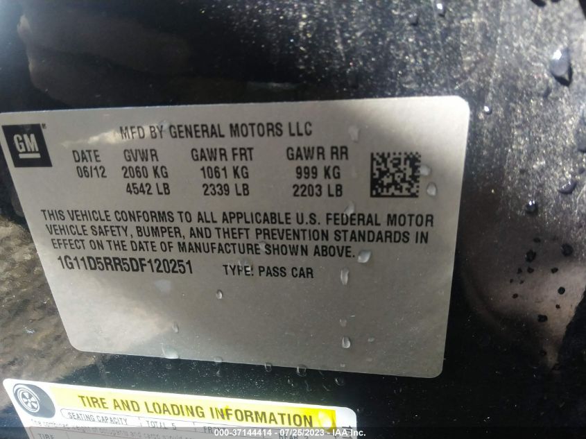 2013 CHEVROLET MALIBU ECO - 1G11D5RR5DF120251