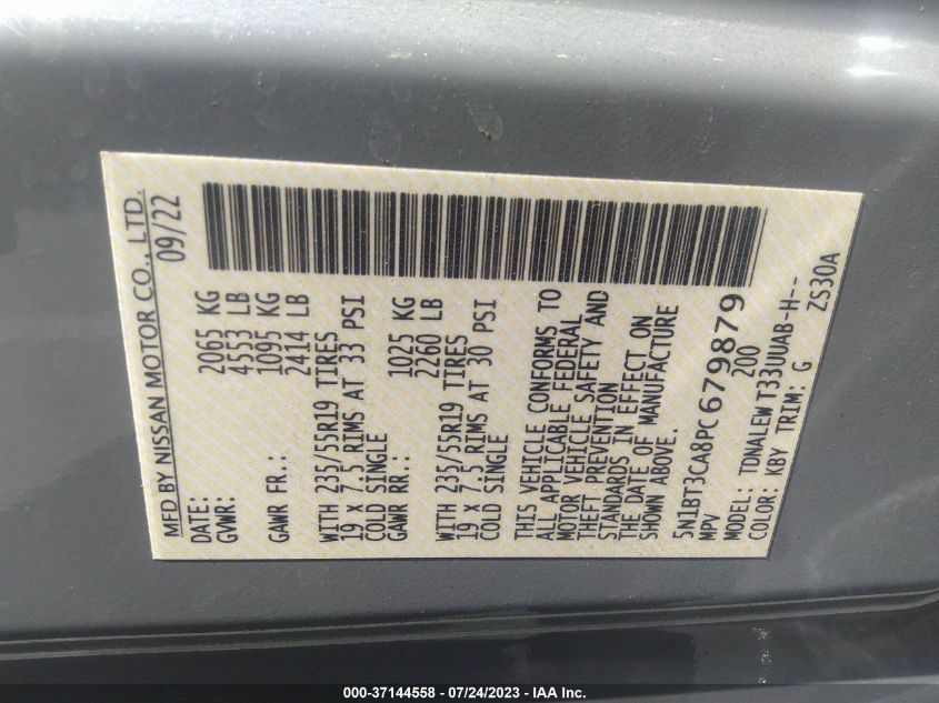 2023 NISSAN ROGUE SL - 5N1BT3CA8PC679879