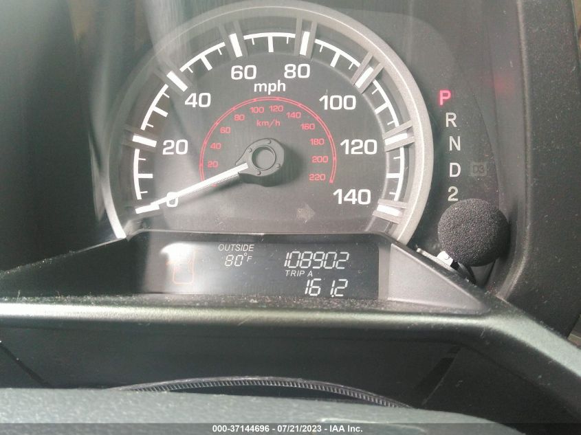 2013 HONDA RIDGELINE RTL - 5FPYK1F58DB002583