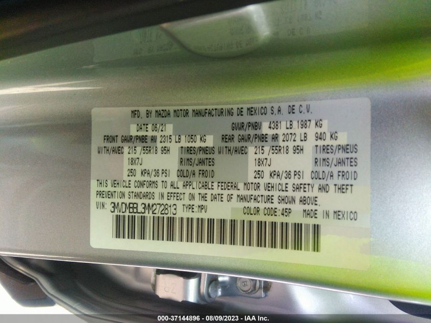 2021 MAZDA CX-30 SELECT - 3MVDMBBL3MM272813