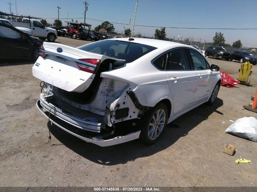 2017 FORD FUSION ENERGI SE - 3FA6P0PU1HR275327