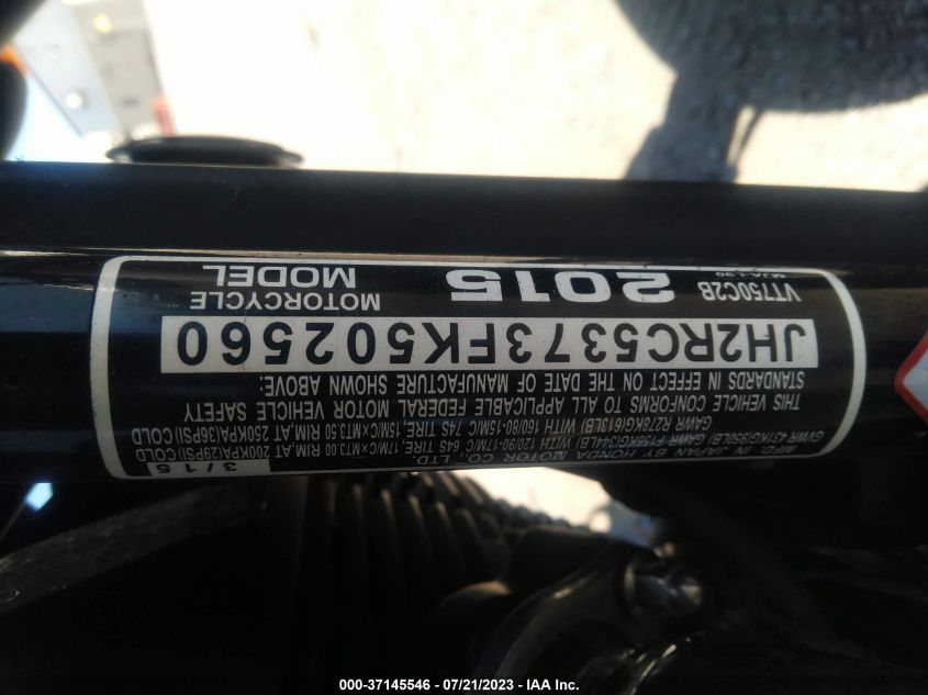 2015 HONDA VT750 C2B - JH2RC5373FK502560