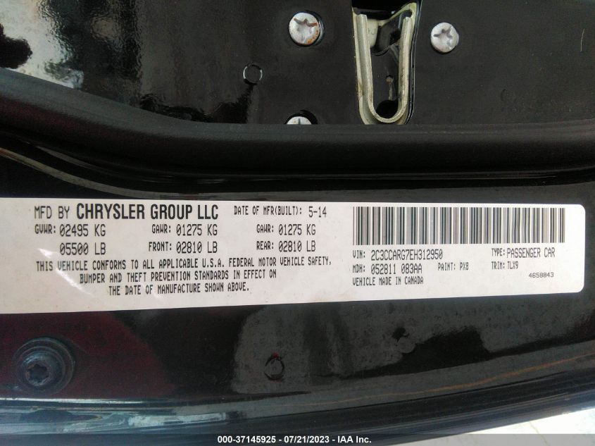 2014 CHRYSLER 300 - 2C3CCARG7EH312950
