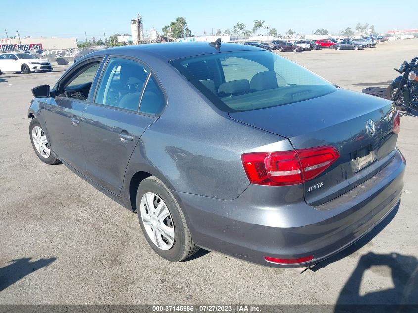 2015 VOLKSWAGEN JETTA SEDAN 2.0L S W/TECHNOLOGY - 3VW2K7AJ7FM277069