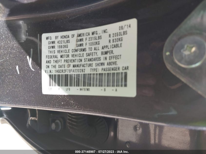 2015 HONDA ACCORD SEDAN EX - 1HGCR2F79FA030282