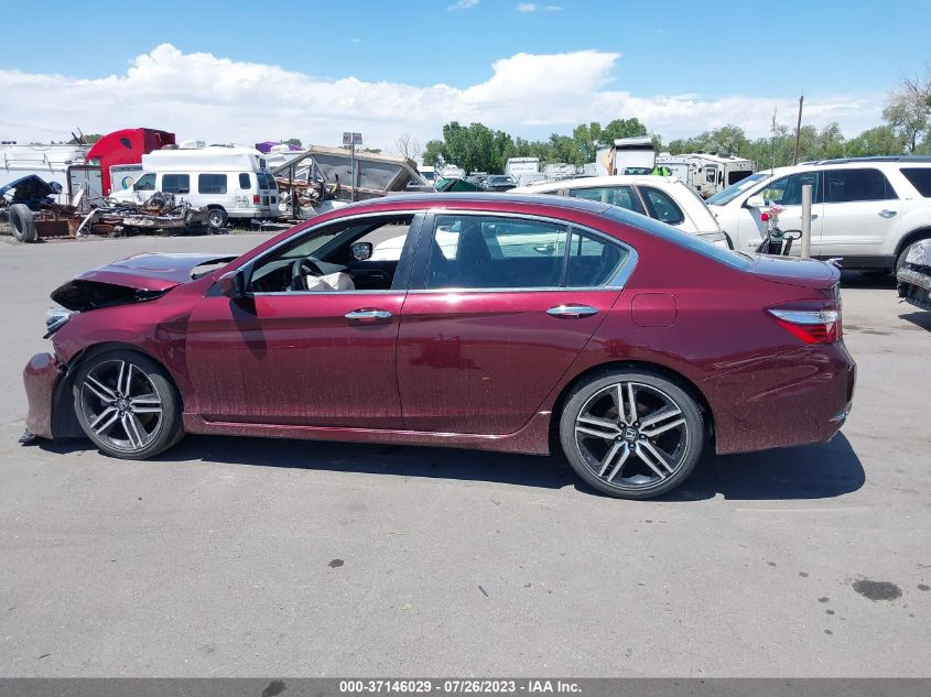 2017 HONDA ACCORD SEDAN SPORT - 1HGCR2F54HA279980