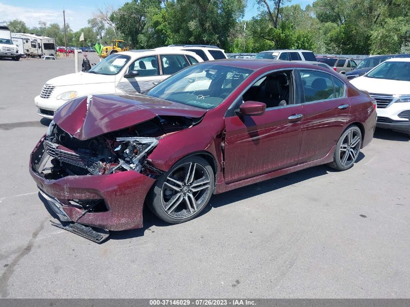 2017 HONDA ACCORD SEDAN SPORT - 1HGCR2F54HA279980