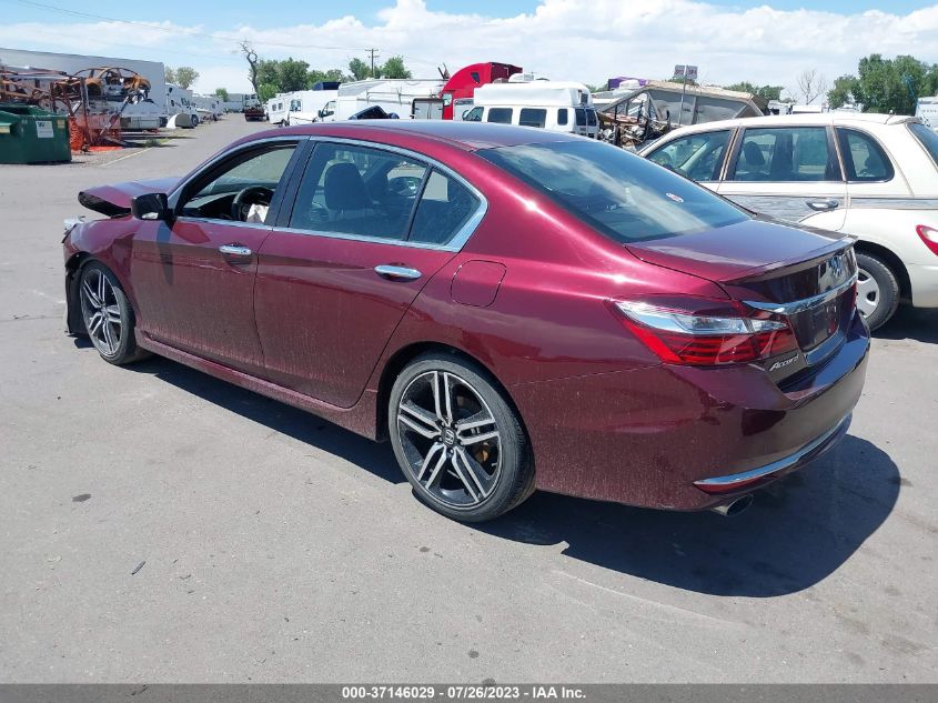 2017 HONDA ACCORD SEDAN SPORT - 1HGCR2F54HA279980