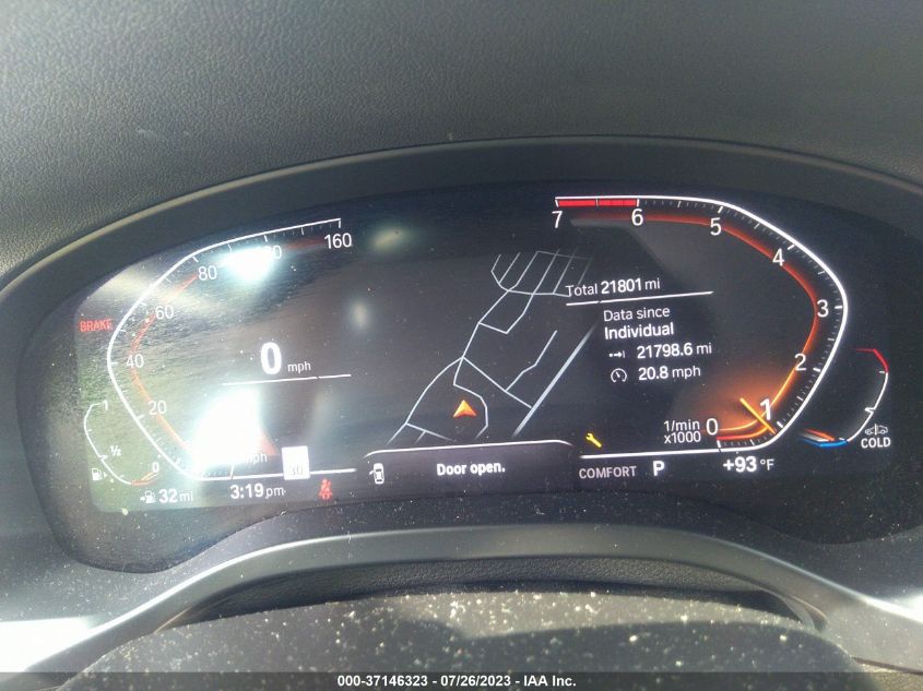 2022 BMW X4 XDRIVE30I - 5UX33DT00N9M23167