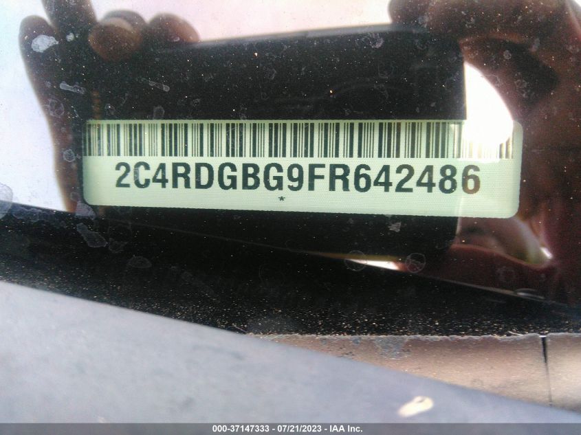 2015 DODGE GRAND CARAVAN SE PLUS - 2C4RDGBG9FR642486