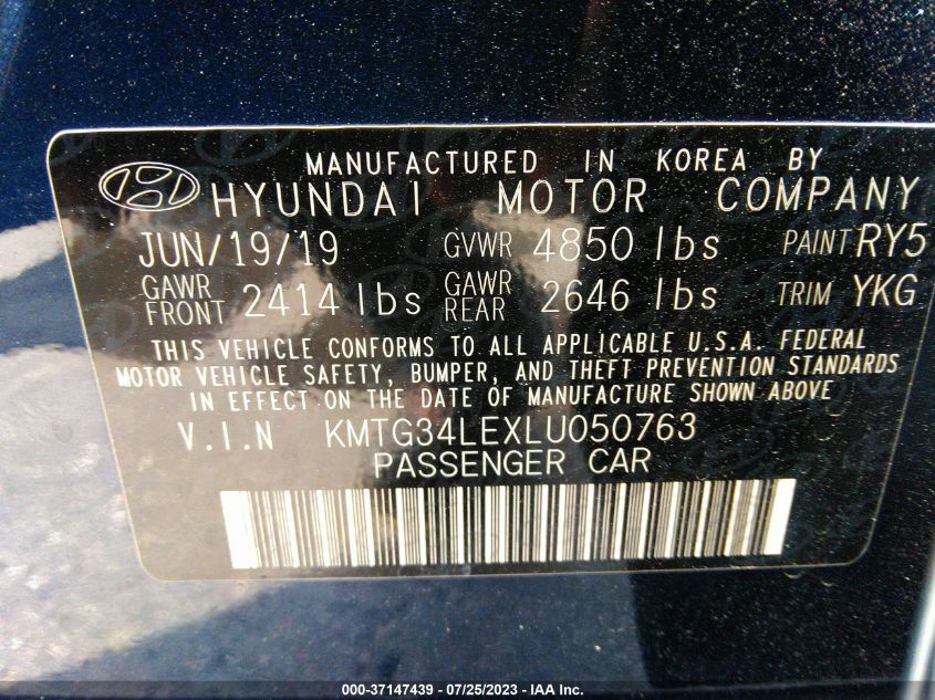 2020 GENESIS G70 3.3T KMTG34LEXLU050763