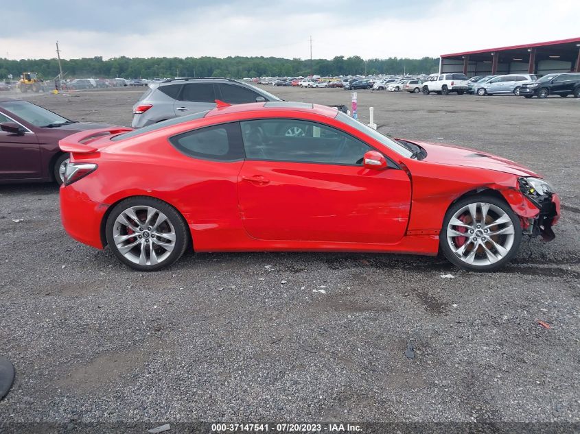 2013 HYUNDAI GENESIS COUPE 3.8 TRACK KMHHU6KJ0DU091135