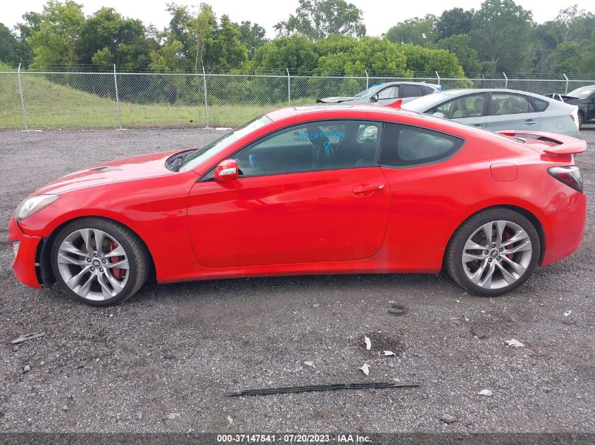 2013 HYUNDAI GENESIS COUPE 3.8 TRACK KMHHU6KJ0DU091135