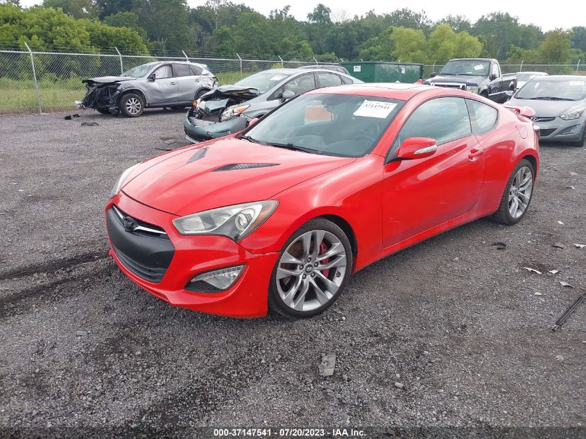 2013 HYUNDAI GENESIS COUPE 3.8 TRACK KMHHU6KJ0DU091135