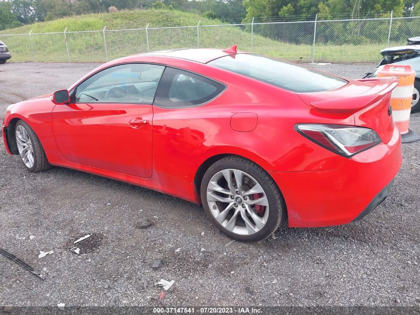 2013 HYUNDAI GENESIS COUPE 3.8 TRACK KMHHU6KJ0DU091135