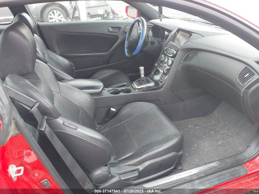 2013 HYUNDAI GENESIS COUPE 3.8 TRACK KMHHU6KJ0DU091135