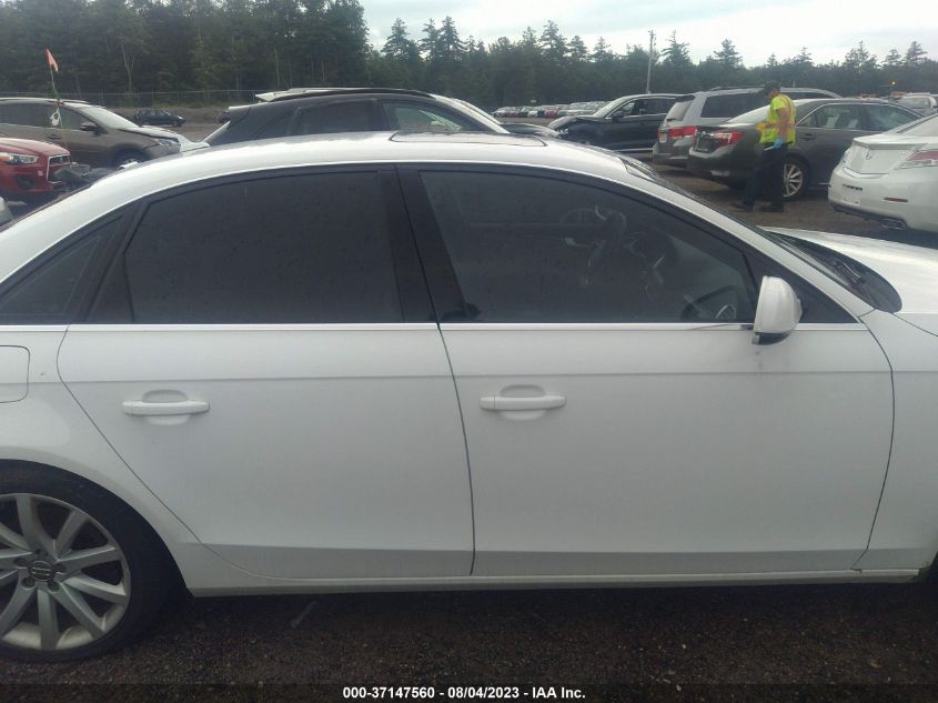 2013 AUDI A4 PREMIUM PLUS - WAUFFAFL2DN036908