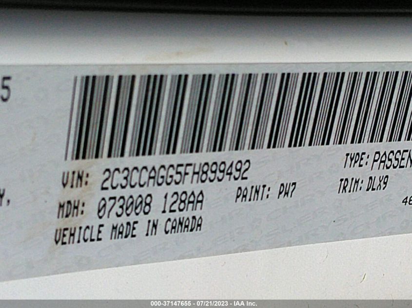 2015 CHRYSLER 300 300S - 2C3CCAGG5FH899492
