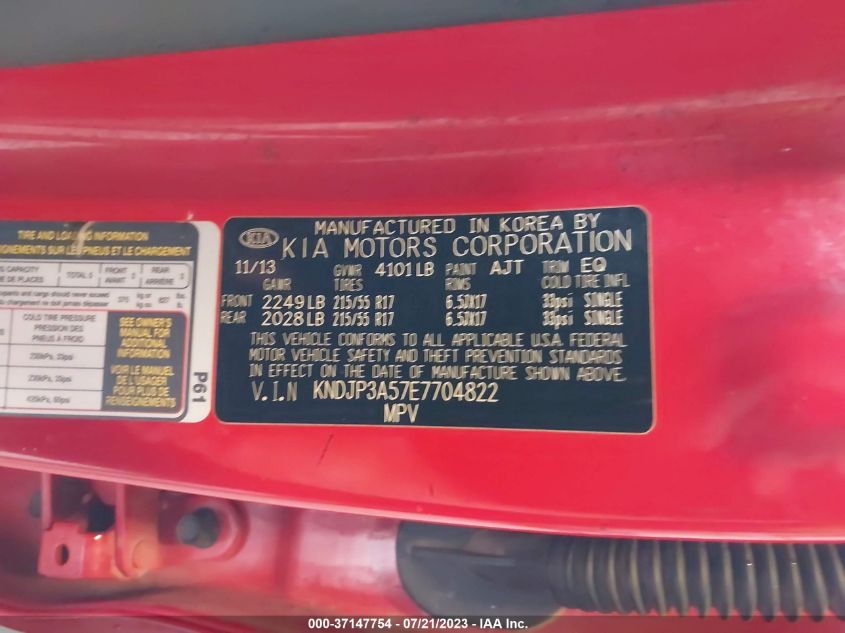 2014 KIA SOUL + - KNDJP3A57E7704822