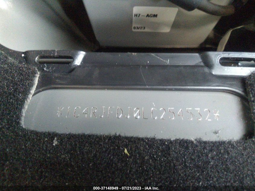 2020 Jeep Grand Cherokee - 1C4RJFDJ0LC254532