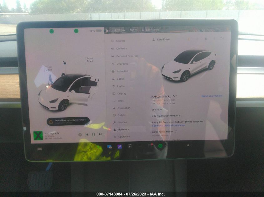 2023 TESLA MODEL Y LONG RANGE - 7SAYGDEE4PF588414