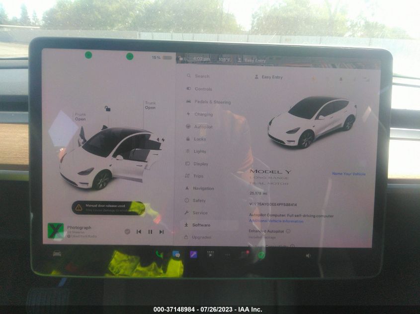 2023 TESLA MODEL Y LONG RANGE - 7SAYGDEE4PF588414