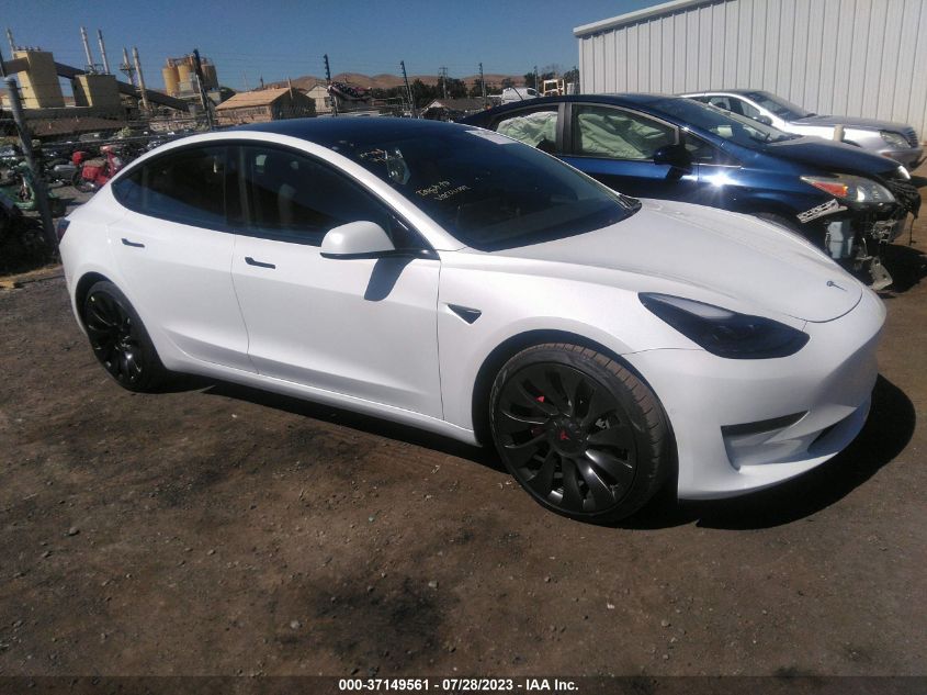 2022 TESLA MODEL 3 PERFORMANCE - 5YJ3E1EC7NF130910