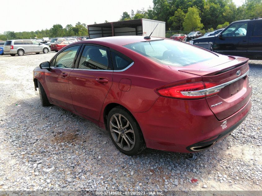 2017 FORD FUSION SE - 3FA6P0T99HR272046