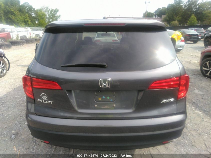 2016 HONDA PILOT EX-L - 5FNYF6H5XGB060450
