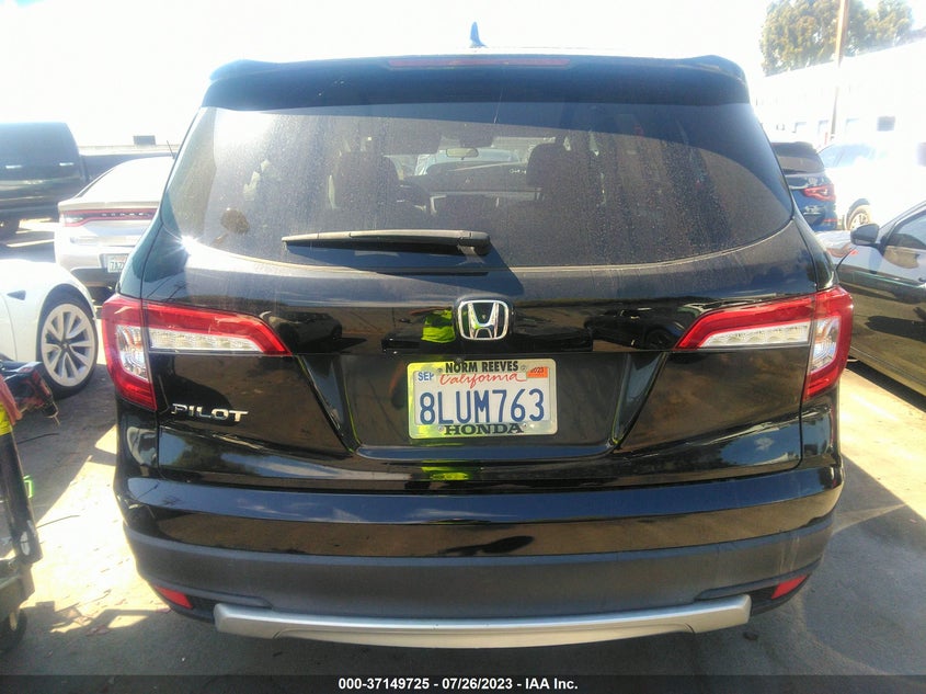 VIN 5FNYF5H33KB031292 2019 HONDA PILOT EX