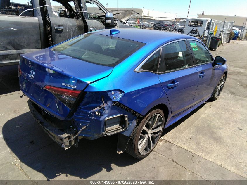 2022 HONDA CIVIC SEDAN TOURING - 2HGFE1F98NH305645